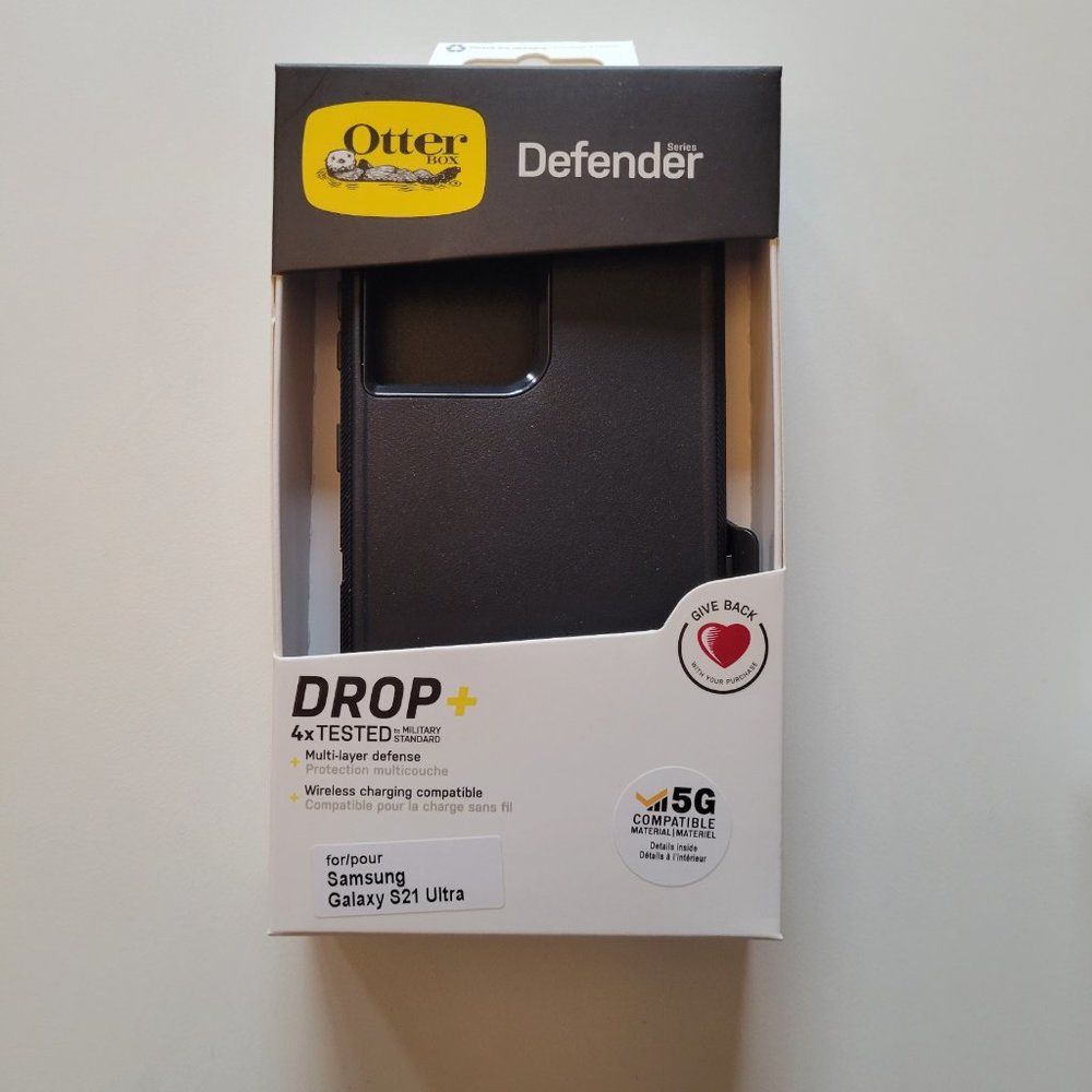 Otterbox Defender Series Samsung Galaxy S21 ULTRA Case BLACK Screenless …